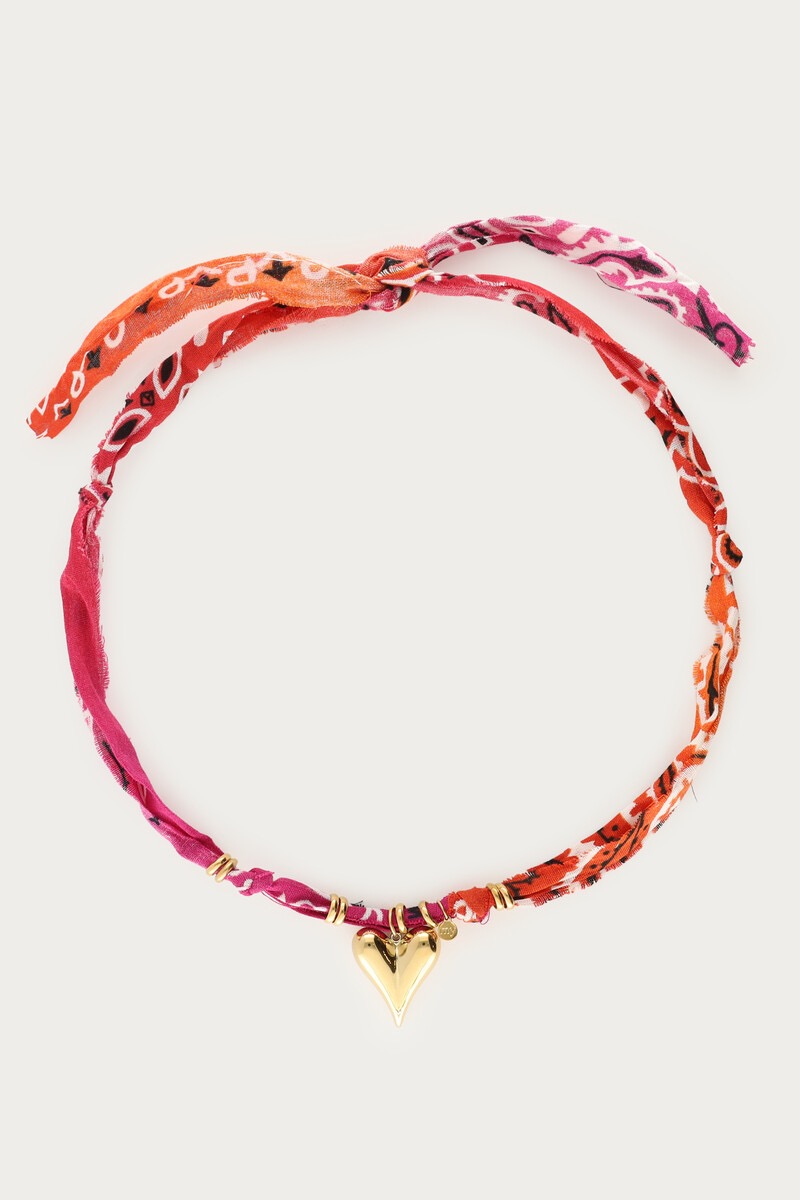 My jewellery Nomads bandana ketting met hart