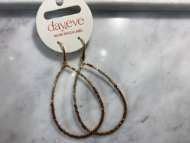 Elegant Beads Drop - 14K + coffee
