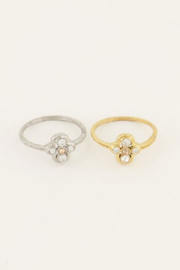 My jewellery ring | zilver ring vintage transparant.*