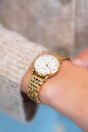 My Jewellery Rond horloge met schakels & witte wijzerplaat