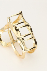 My jewellery gouden hart haarclip gedraaid