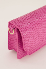 My Jewellery tas | schoudertas croco print roze