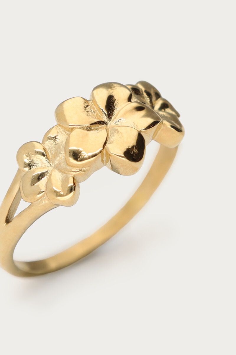 My Jewellery Botanical ring met drie bloemen