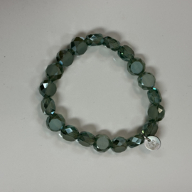 Just a touch armband crystal groen