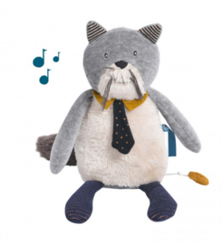 Moulin Roty muziekknuffel | les moustaches kat