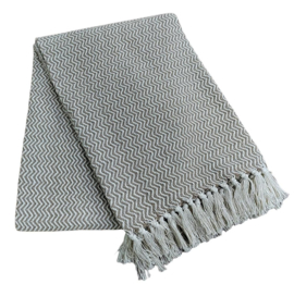 prospectt Jens Living plaid recycled cotton visgraat beige