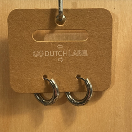 Go Dutch Label oorbellen | basic ring zilver