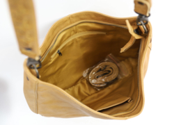 Bear Design | leren schouder- / hobo- / buideltas "Kirsten" cognac