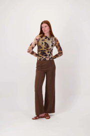 zusss Mesh Top Met Vlekken Print