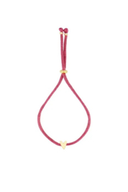 Zusss mooimakers touwarmband hartje roze rood