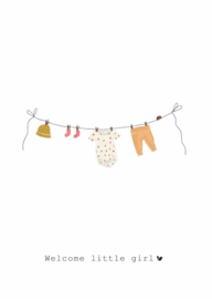 Nadine illustraties | welcome little girl