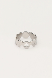 My Jewellery ring chunky hartje zilver maat 17