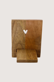 zusss boekenstandaard hout hartje naturel