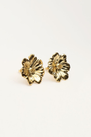 My Jewellery oorbellen | studs met bloem goud