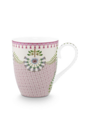 Pip Studio mug large Lily&Lotus tiles lilac 350ml