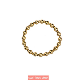 Go Dutch Label armband bolletjes groot en klein goud