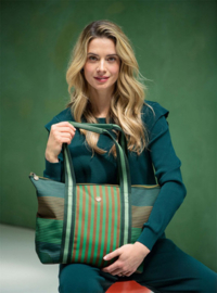Pip Studio Tilda Tote Bag Medium Stripe Green