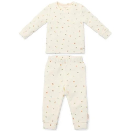 Little Dutch Tweedelige pyjama - Wit - Forest Friends - Forest Treasures
