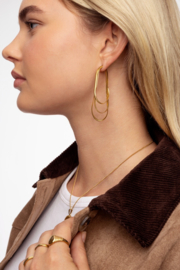 My Jewellery Oorhangers met ovalen koord