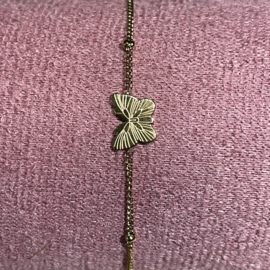 Go Dutch Label tiny dutchies | vlinder goud.