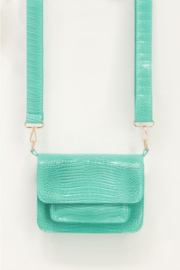 My Jewellery tas | schoudertas croco print mintgroen