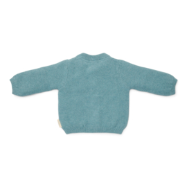 Little Dutch new born gebreid vestje baby blue