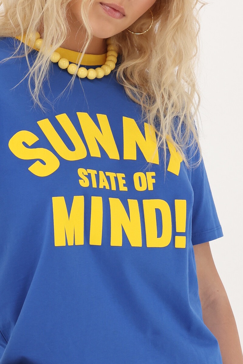 My Jewellery Blauw T-shirt "Sunny state of mind"