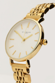 My Jewellery Rond horloge met schakels & witte wijzerplaat