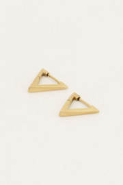 My Jewellery oorbellen | oorbellen driehoek klein goud