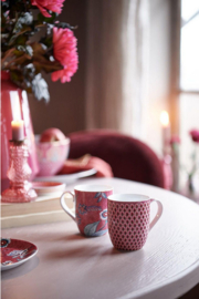 Pip studio flower festival mok klein | rood\donkerroze