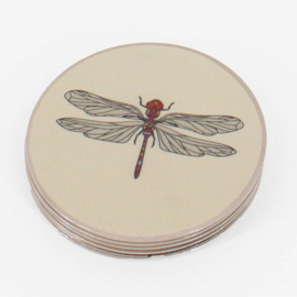 homebound set van 6 onderzetters insects metaal
