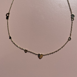 Go Dutch Label tiny dutchies kinderketting | hartjes goud.