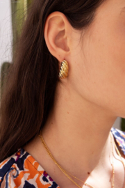 My Jewellery oorbellen | drops met ribbels zilver