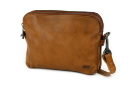 Bear design Unisex schoudertasje 'simon' cognac