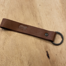 Bear  Design sleutelhanger | cognac