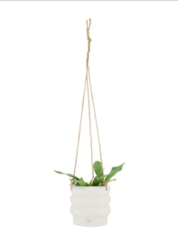 Zusss keramieken plantenhanger met ribbels