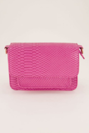 My Jewellery tas | schoudertas croco print roze