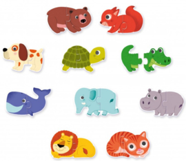 Djeco duo puzzel | dieren