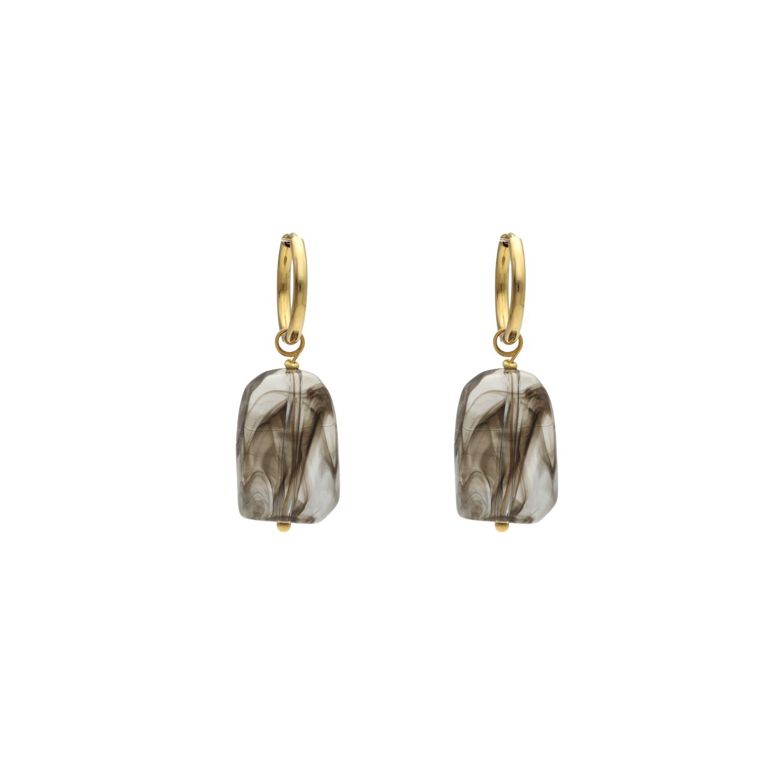 Camps & Camps Oorbellen Marble Glass