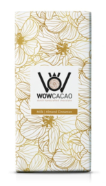 WOW cacao chocolade reep | almond cinnamon milk