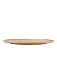 zusss ovalen stylingbord hout 55x23x4cm  | naturel
