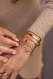 My Jewellery Bangle met gegraveerde hartjes
