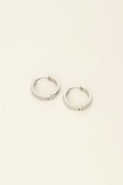 My Jewellery oorbellen basic oorringen plat zilver