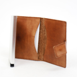 Bear Design portemonnee anti skim | cognac