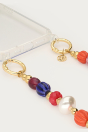 My Jewellery Mulitkleur telefoonkoord met chunky kralen