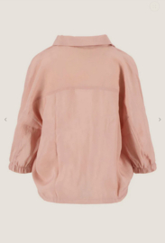 zusss modal blouse met tunnel crispy pink