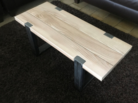 Salontafel  met metalen frame op maat