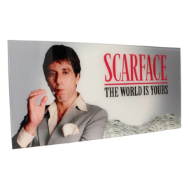 Scarface: Glass Poster "The World Is Yours"