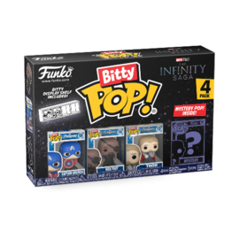 Bitty Pop!: Marvel Infinity Saga - Captain America 4-Pack