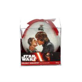 Star Wars: Han And Leia Mistletoe Christmas Ball